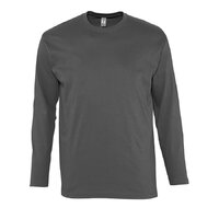 Футболка мужская с длинным рукавом MONARCH, темно-серый, 5XL, 100% хлопок, 150 г/м2