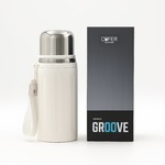 Термос Groove, слоновая кость