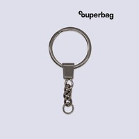Кольцо с цепочкой Ring для обвеса, L=7см (чёрный никель)