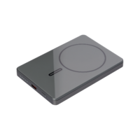 Внешний аккумулятор Оникс PD (Onyx PD) 5000mAh с функцией беспроводной зарядки 15W, серый