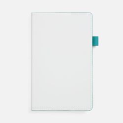 Ежедневник White Shall, недатированный, бело-бирюзовый