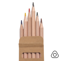 Цветные карандаши KINDERLINE small,6 цветов, дерево, картон