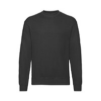 Толстовка мужская с начесом  "Classic Set-In Sweat", черный_2XL, 80% х/б, 20% п/э, 280 г/м2