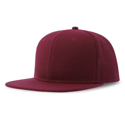 Бейсболка "SNAP BACK-S", 6 клиньев, пластиковая застежка, тёмно-красный, 100% переработанный полиэстер, 300 гр/м2