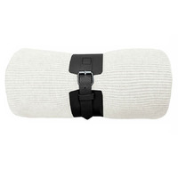 Плед  "Belt"; белый; 130 х 180 см; 100% акрил, с поясом