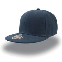Бейсболка "SNAP BACK", 6 клиньев, пластик. застежка,темно-синий, 100% п/э,100% х/б, 400 гр/м2