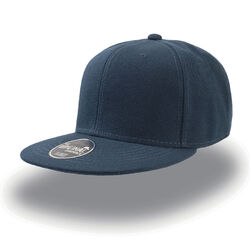 Бейсболка "SNAP BACK", 6 клиньев, пластик. застежка,темно-синий, 100% п/э,100% х/б, 400 гр/м2