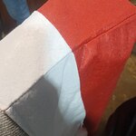 Мешок Деда Мороза, тканевывй, 60х90 см, красный
