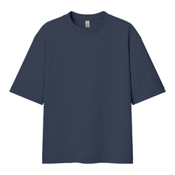 Футболка мужская оверсайз LIBRA, тёмно-синий, M/L, 100% хлопок, 220 г/м2