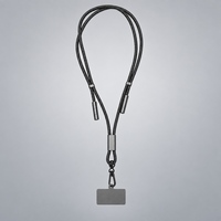 Шнурок-держатель для телефона с зарядным кабелем USB-C на USB-C/Lightning Lany Eco Charge, серый