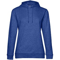 Толстовка с капюшоном женская Hoodie, ярко-синий меланж