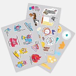 Наклейки UV-DTF Stiker Pack на заказ, S