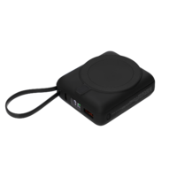 Внешний аккумулятор с подсветкой Риттер PD (Ritter PD) 10000mAh с функцией беспроводной зарядки 15W, черный