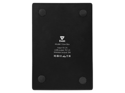 Беспроводная зарядка-подставка с подсветкой Glow box, черный (Р)
