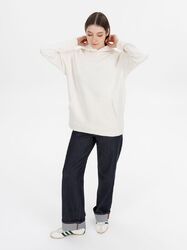 Худи оверсайз унисекс Snuggie, молочно-белое