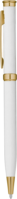 Ручка METEOR SOFT GOLD MIRROR Белая 1131.07