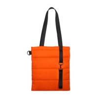 Шоппер Superbag Bubble, с кнопкой (оранжевый с черным)