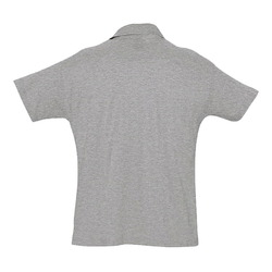 Рубашка поло мужская, короктий рукав, SUMMER II, серый меланж, 2XL, 85% хлопок, 15% вискоза, 170 г/м2