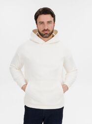 Худи оверсайз унисекс Snuggie, молочно-белое