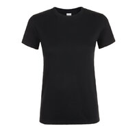 Футболка женская REGENT WOMEN, глубокий черный_L, 100% х/б, 150 г/м2