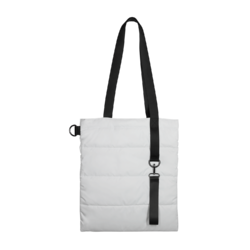 Шоппер Superbag Bubble, с кнопкой (белый с черным)