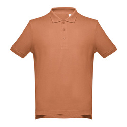 Рубашка-поло мужская ADAM, мокко, 3XL, 100% хлопок, плотность 195 г/м2