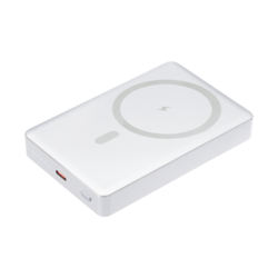 Внешний аккумулятор Атлантис Плюс PD (Atlantis PD Plus) 10000mAh с функцией беспроводной зарядки 15W, серебряный