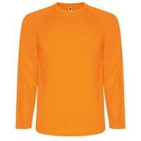 Спортивная футболка MONTECARLO L/S мужская, ФЛУОРЕСЦЕНТНЫЙ ОРАНЖЕВЫЙ XL