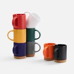 Кружка с пробковой подставкой Corky, оранжевая