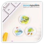 Закатные пластиковые значки