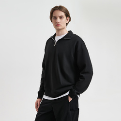 Толстовка на молнии унисекс Флоу (Flow), черная, размер 5XL/6XL