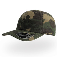 Бейсболка "DAD HAT", 6 клиньев,  металлическая застежка, камуфляж, 100% хлопок, 280 г/м2