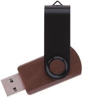 Флешка TWIST WOOD COLOR Темное дерево с черным 4014.32.08.8ГБ