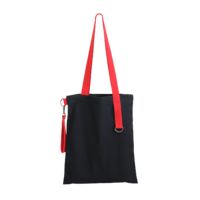 Шоппер Superbag black с ремувкой 4sb (чёрный с красным)
