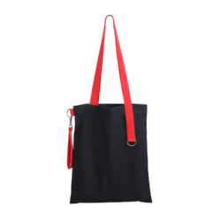 Шоппер Superbag black с ремувкой 4sb (чёрный с красным)