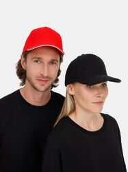 Бейсболка Classic 2.0, красная с белым кантом