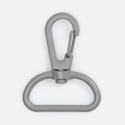 Застежка-карабин Snap Hook, L, серая