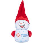 Подушка велюровая FrostyLove на заказ, снеговик