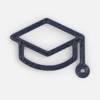 Подвеска Industry, 3D-печать на заказ, шапочка студента