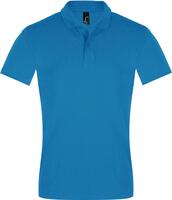 Рубашка поло мужская Perfect Men 180 бирюзовая