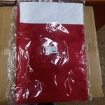 Мешок Деда Мороза, тканевывй, 60х90 см, красный