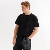 Футболка унисекс Крис (Kris), 150 гр., черная, размер L