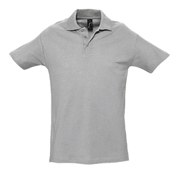 Рубашка поло мужская SPRING II, серый меланж, 2XL, 85% хлопок,15% вискоза, 210/м2