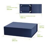 Подарочный набор 2 бокала для вина Сапфир (Sapphire) + набор для вина с электрическим штопором Сакраменто (Sacramento), в син