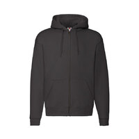 Толстовка мужская "PREMIUM HOODED SWEAT JACKET", черный_M, 70% х/б, 30% п/э, 280 г/м2