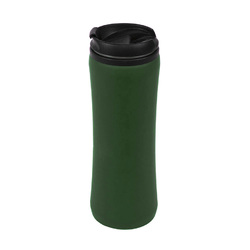 Термокружка FLOCK;  450 мл; зеленый; пластик/металл