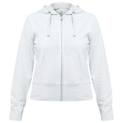 Толстовка женская Hooded Full Zip белая