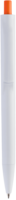 Ручка IGLA COLOR Белая с оранжевой кнопкой 1033.05