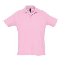 Рубашка поло мужская, короткий рукав, SUMMER II, розовый, M, 100% хлопок, 170 г/м2