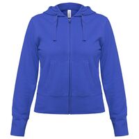 Толстовка женская Hooded Full Zip ярко-синяя
